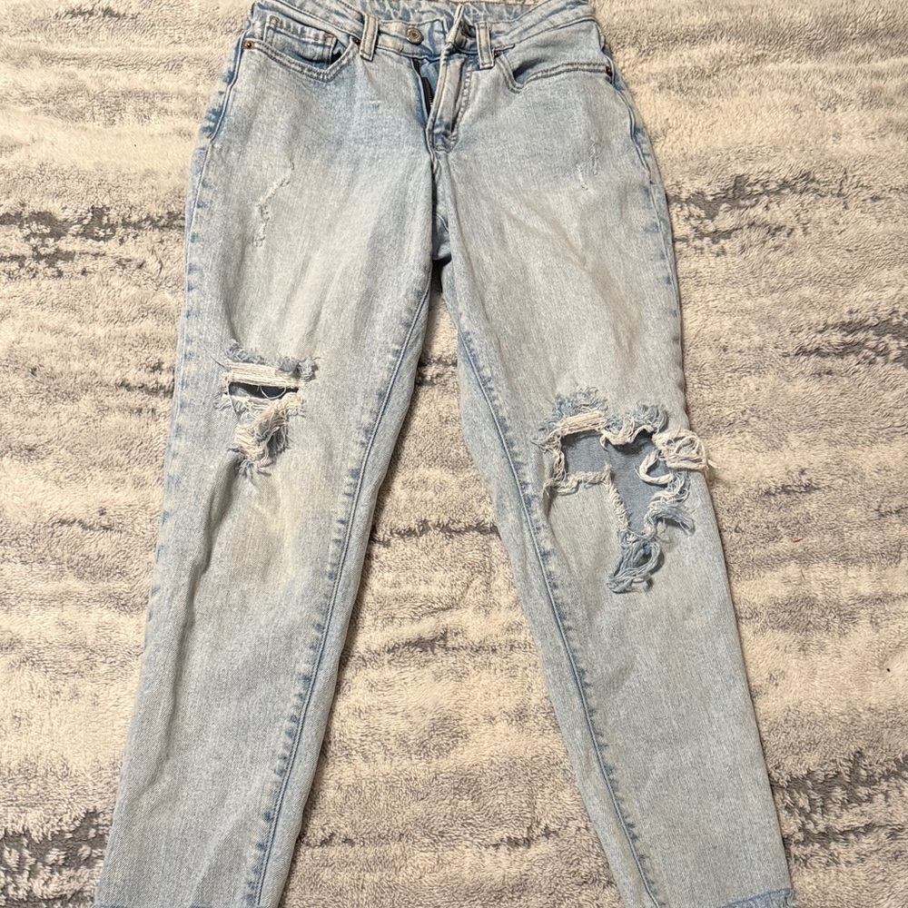 Distressed Light Blue Women's Jeans
